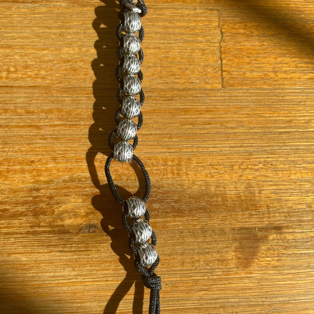 Handmade Silver Beaded Golf Shot Stroke Counter Snap Hook Clip - Picture 4 of 7